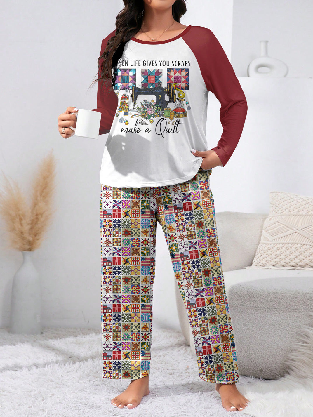 Sewing Lover Raglan Lounge Pajamas When Life Gives You Scraps