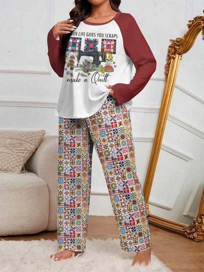 Sewing Lover Raglan Lounge Pajamas When Life Gives You Scraps