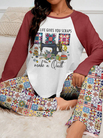 Sewing Lover Raglan Lounge Pajamas When Life Gives You Scraps