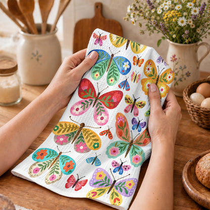 Butterfly Kitchen Towel Whimsical Butterfly