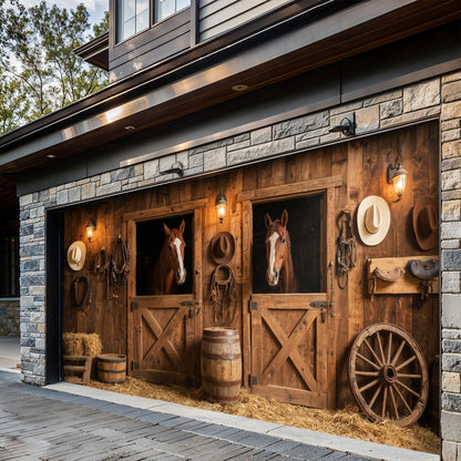 Western Life Garage Door Banner Decoration - Whispers Of The West