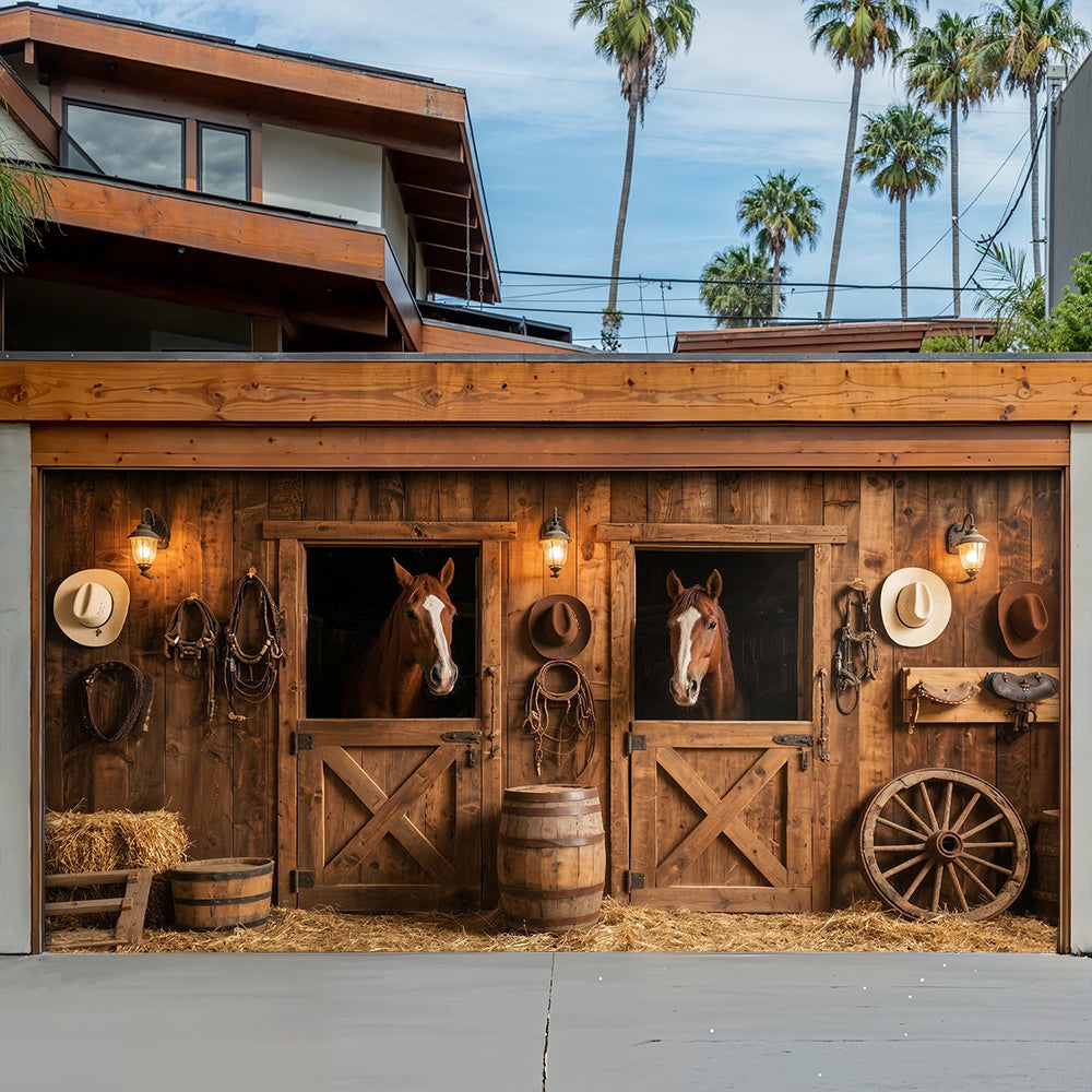 Western Life Garage Door Banner Decoration - Whispers Of The West