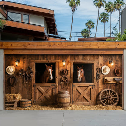 Western Life Garage Door Banner Decoration - Whispers Of The West