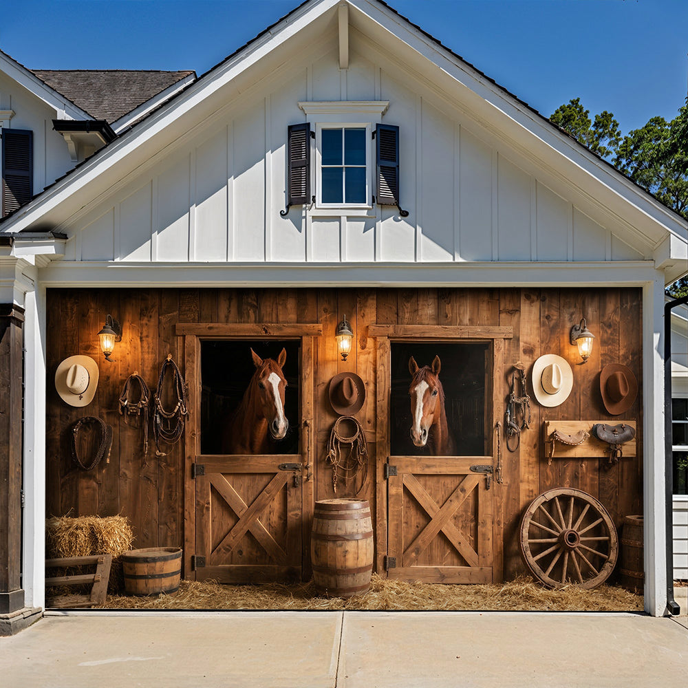 Western Life Garage Door Banner Decoration - Whispers Of The West