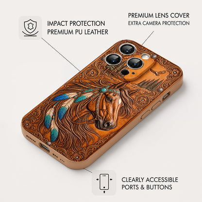 Horse Leather Phone Case The Wild Summer Spirit