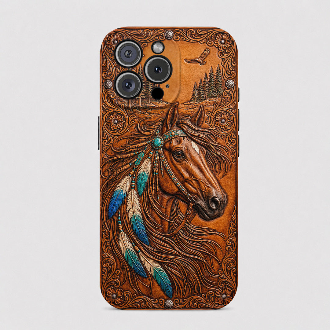 Horse Leather Phone Case The Wild Summer Spirit