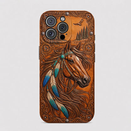 Horse Leather Phone Case The Wild Summer Spirit