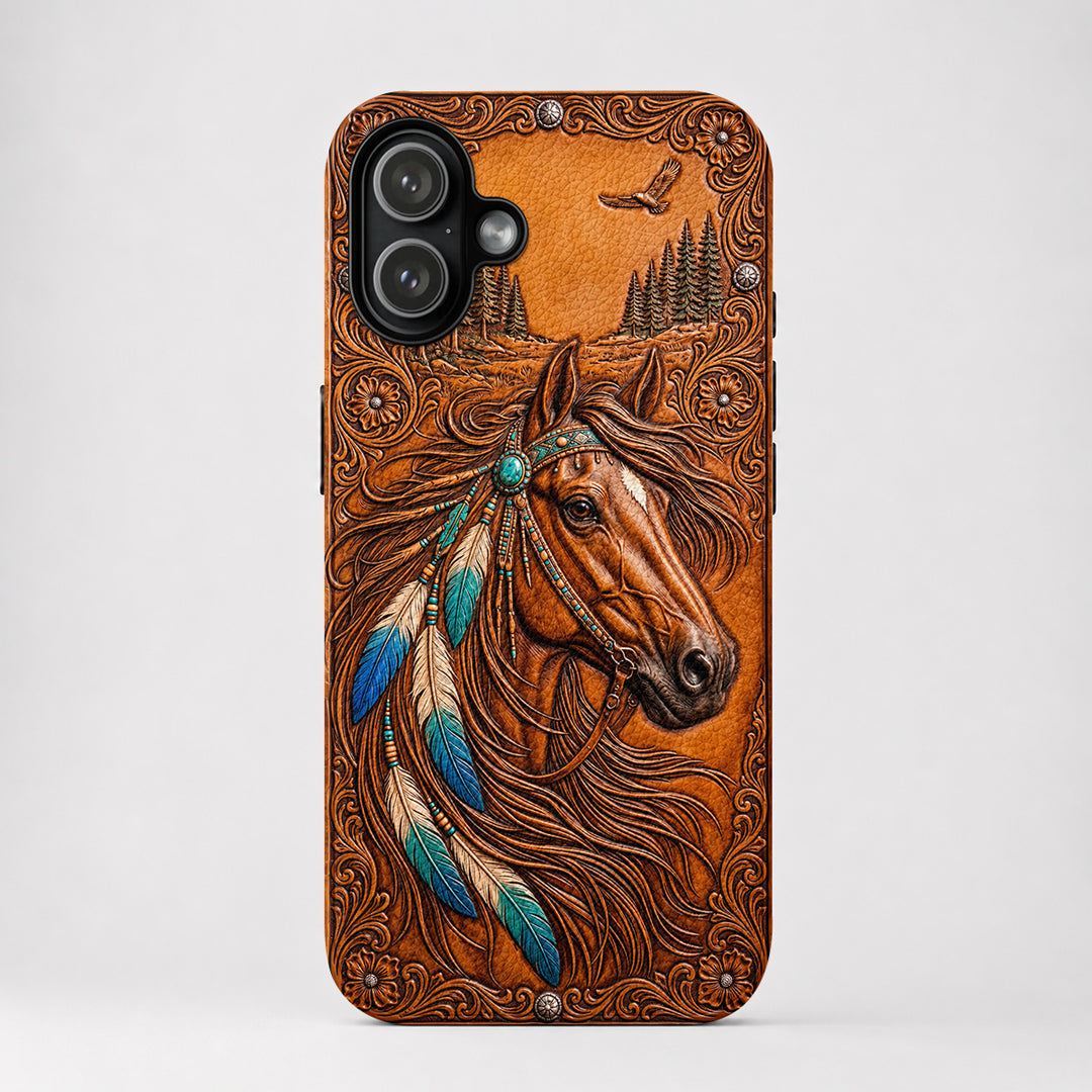 Horse Leather Phone Case The Wild Summer Spirit