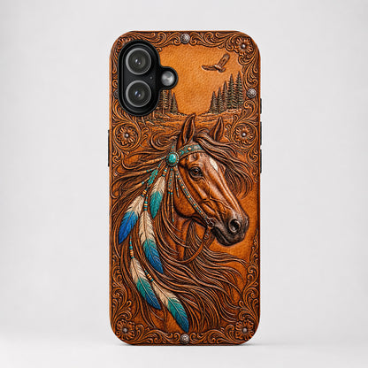 Horse Leather Phone Case The Wild Summer Spirit