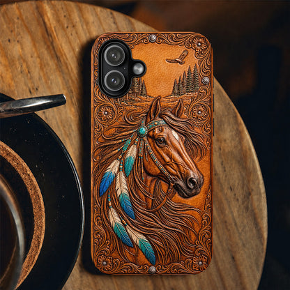 Horse Leather Phone Case The Wild Summer Spirit