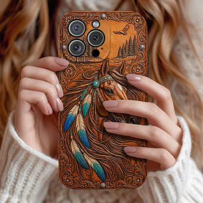 Horse Leather Phone Case The Wild Summer Spirit