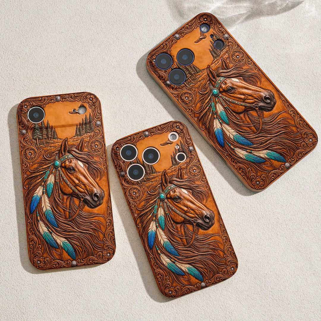 Horse Leather Phone Case The Wild Summer Spirit