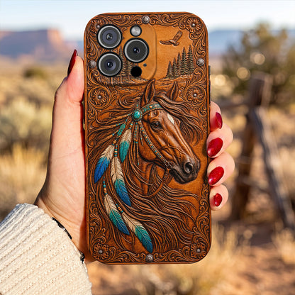 Horse Leather Phone Case The Wild Summer Spirit