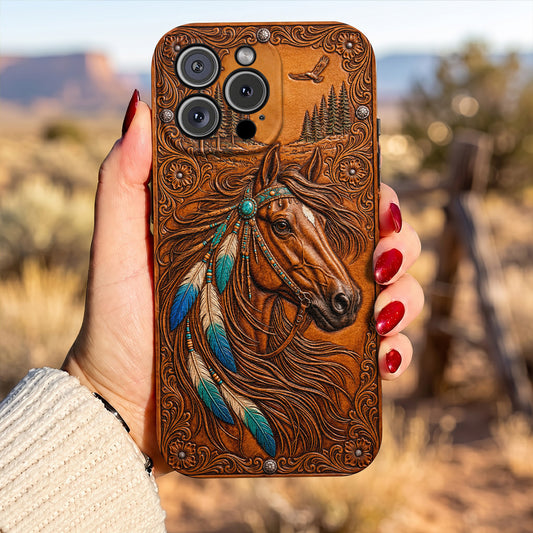 Horse Leather Phone Case The Wild Summer Spirit