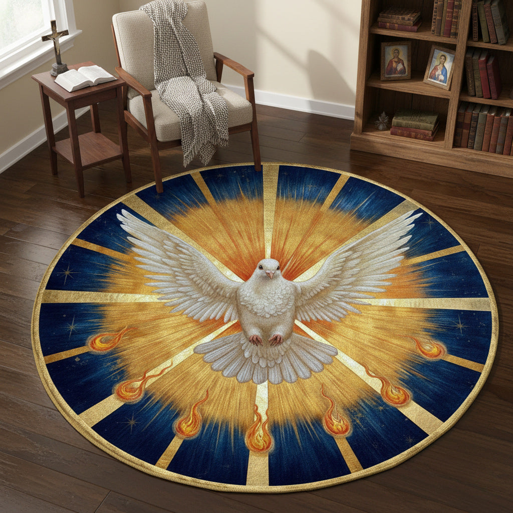 God Round Rug Wings Of Grace