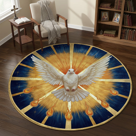 God Round Rug Wings Of Grace