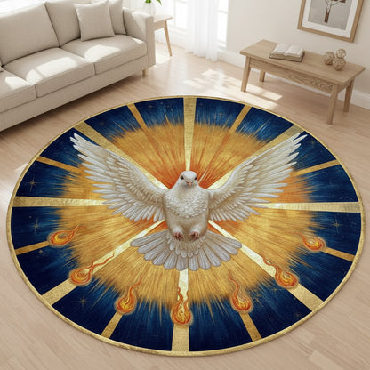God Round Rug Wings Of Grace