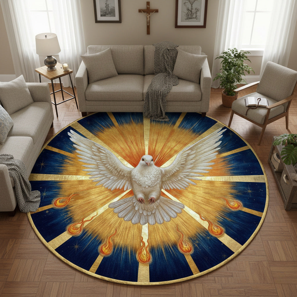 God Round Rug Wings Of Grace