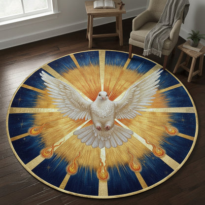 God Round Rug Wings Of Grace