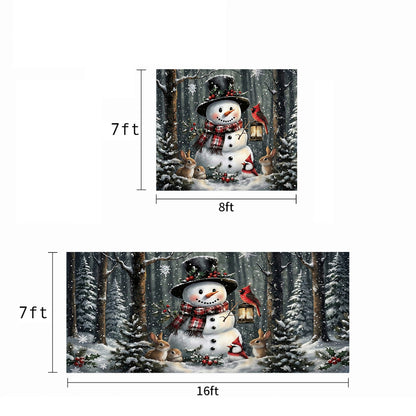 Winter Garage Door Banner Decoration -  Winter's Forest Friends