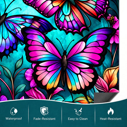 Butterfly Lovers Magnetic Dishwasher Cover Jewelwing Garden