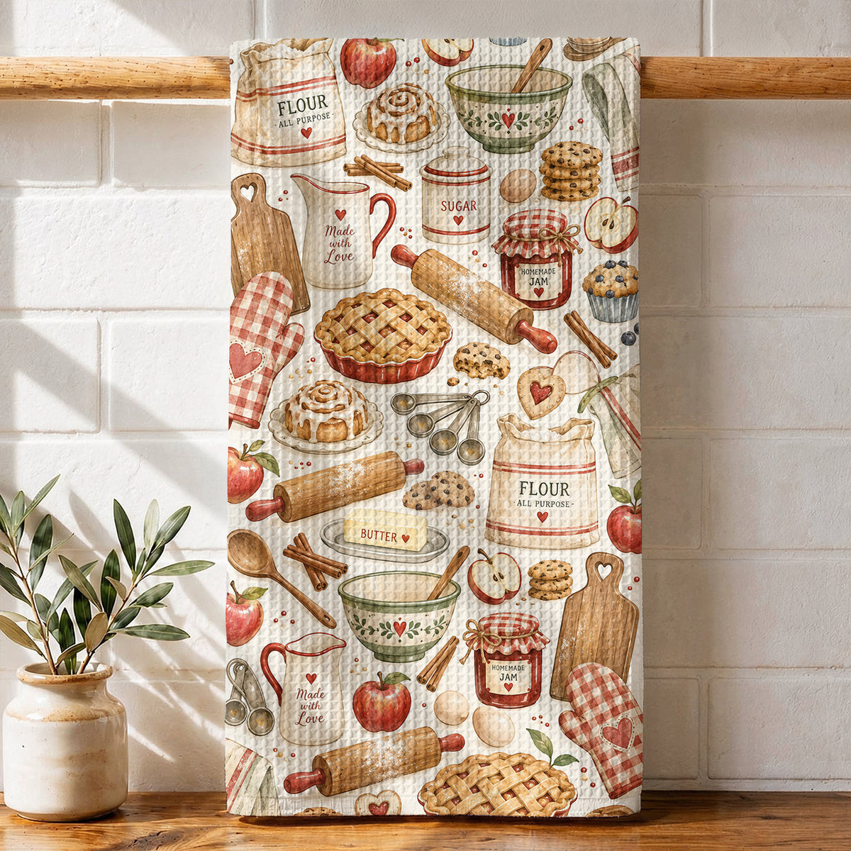 Baking Kitchen Towel Vintage Grandma's Baking Kitchen