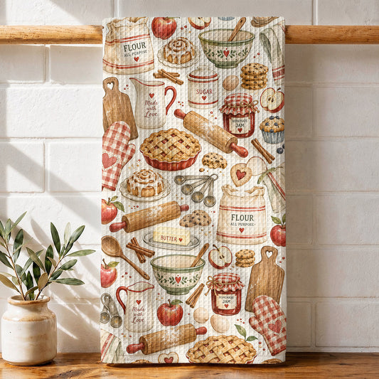 Baking Kitchen Towel Vintage Grandma's Baking Kitchen