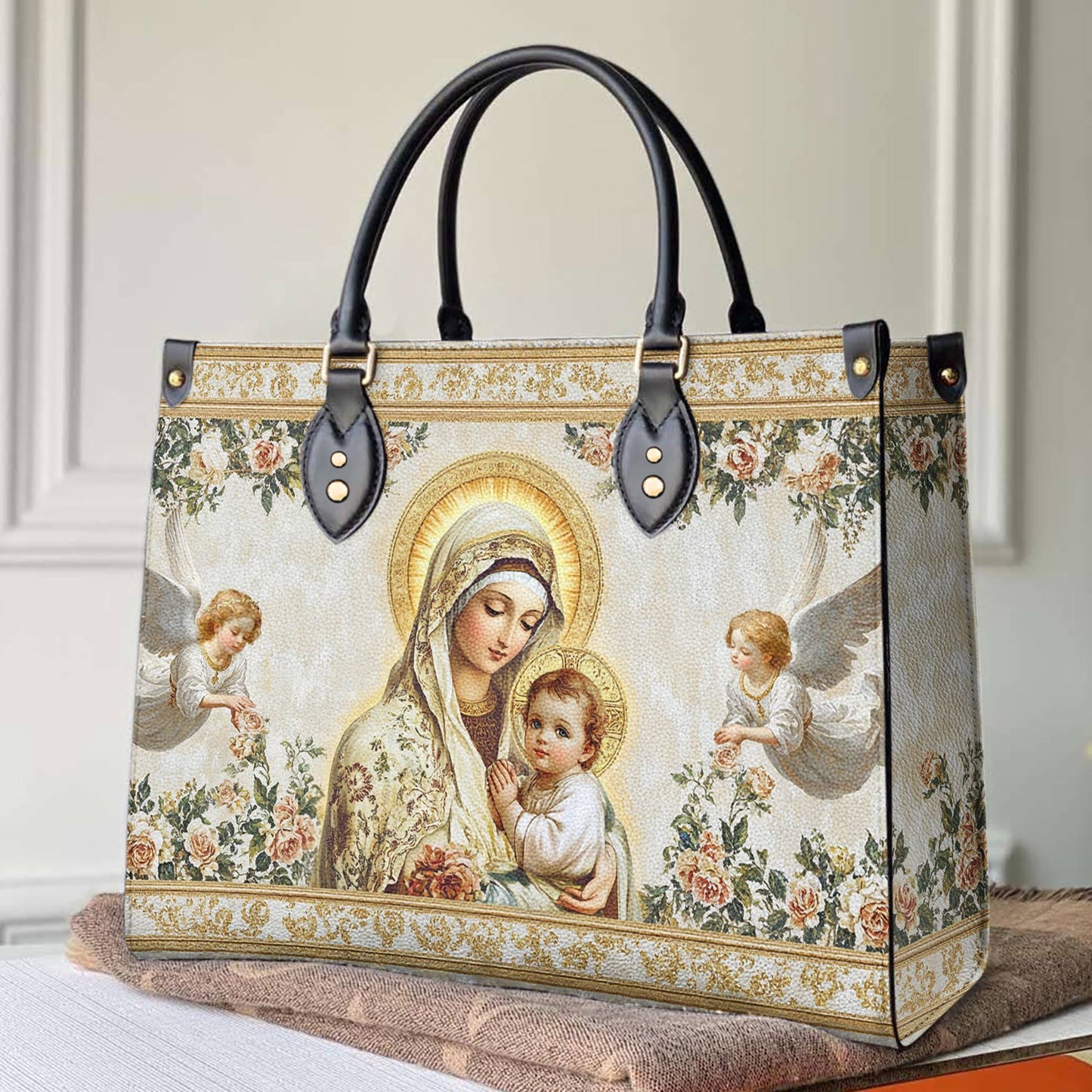 Christian Leather Handbag Heavenly Rose Sanctuary