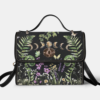 Green Witch Lovers Satchel Handbag Garden Of The Moon