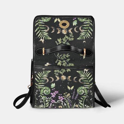 Green Witch Lovers Satchel Handbag Garden Of The Moon