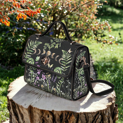 Green Witch Lovers Satchel Handbag Garden Of The Moon