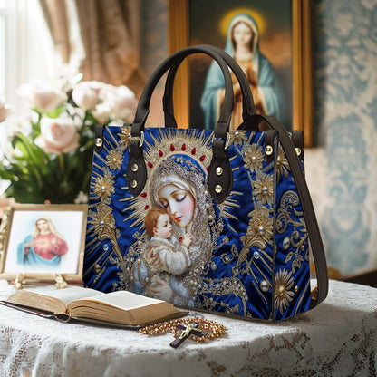 Christian Print Leather Handbag 2D Print Holy Grace Baroque
