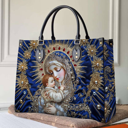 Christian Print Leather Handbag 2D Print Holy Grace Baroque