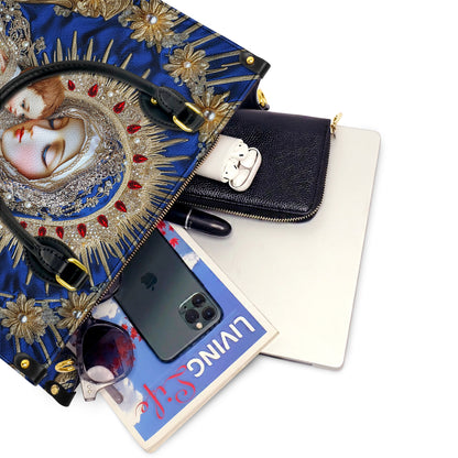 Christian Print Leather Handbag 2D Print Holy Grace Baroque