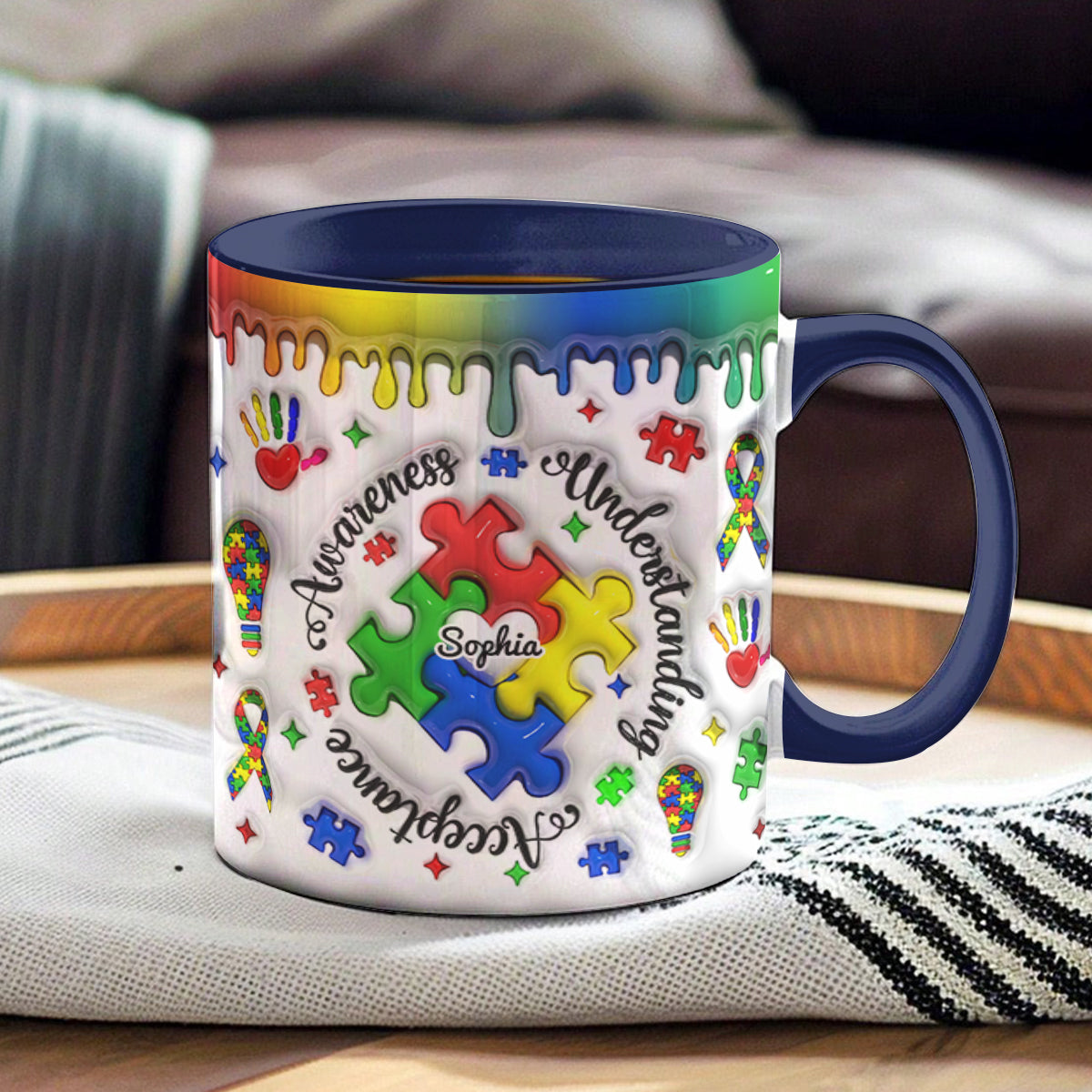 Autism Mug Personalized Awareness Understanding Acceptance