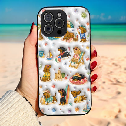 Dachshund Phone Case Beach Bum Dachshund