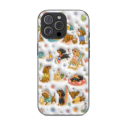 Dachshund Phone Case Beach Bum Dachshund