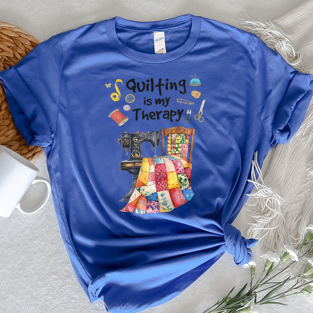 Sewing Lover Graphic Tee Quilting Is My Therapy