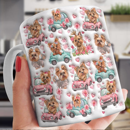 Yorkie Lover 11Oz Mug Playful Sunny Yorkie Joy Parade