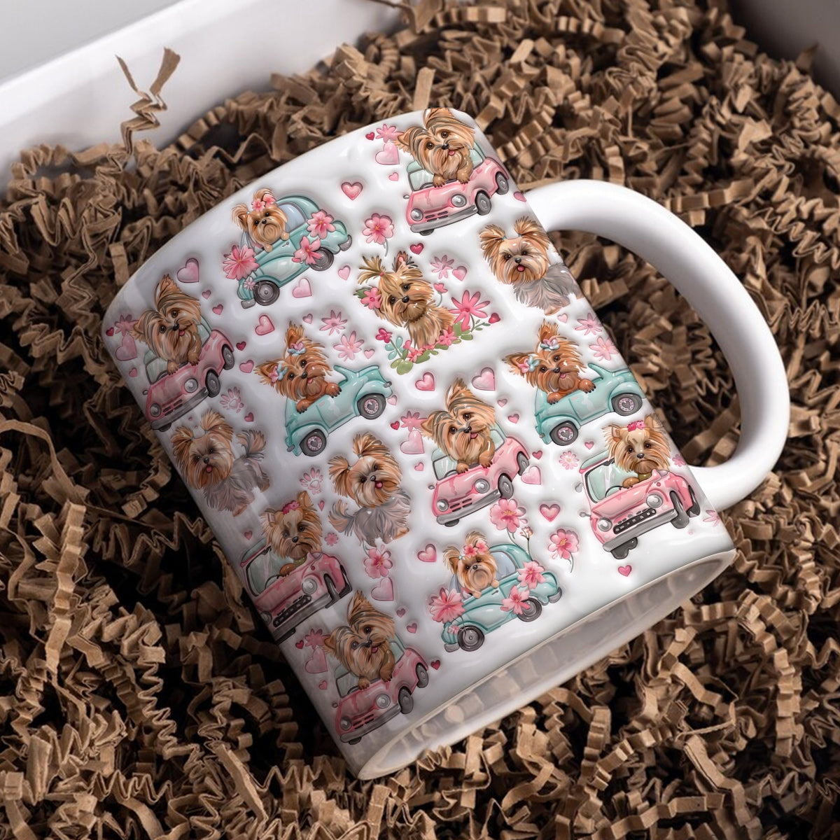 Yorkie Lover 11Oz Mug Playful Sunny Yorkie Joy Parade