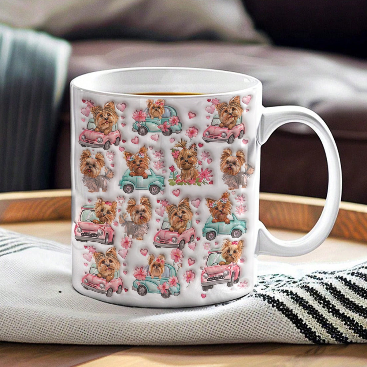 Yorkie Lover 11Oz Mug Playful Sunny Yorkie Joy Parade