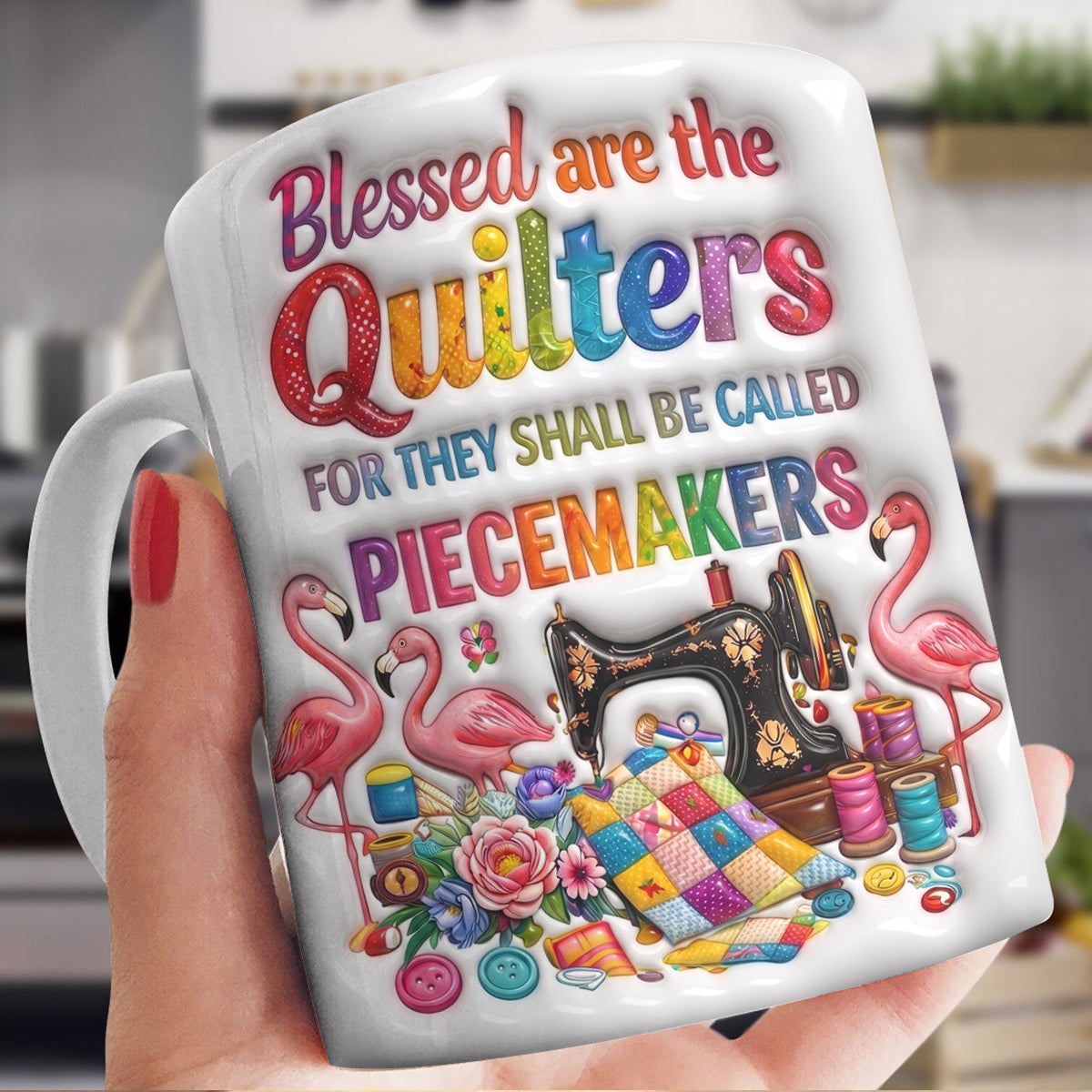 Quilting Lover 11Oz Mug Patchwork Love Sewn Together