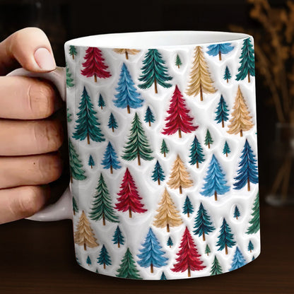 Christmas Ceramic Mug Whispers Of A Christmas Forest