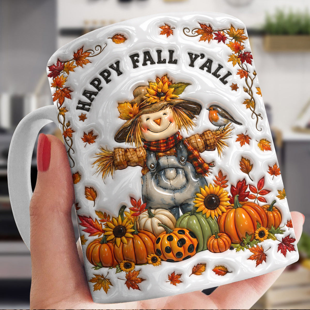 Fall Harvest Ceramic Mug Happy Fall Y’all