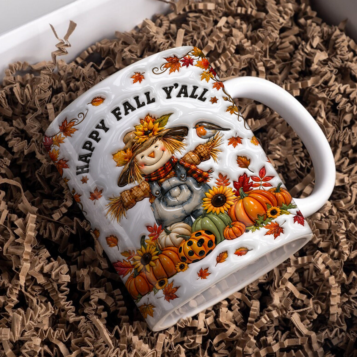 Fall Harvest Ceramic Mug Happy Fall Y’all