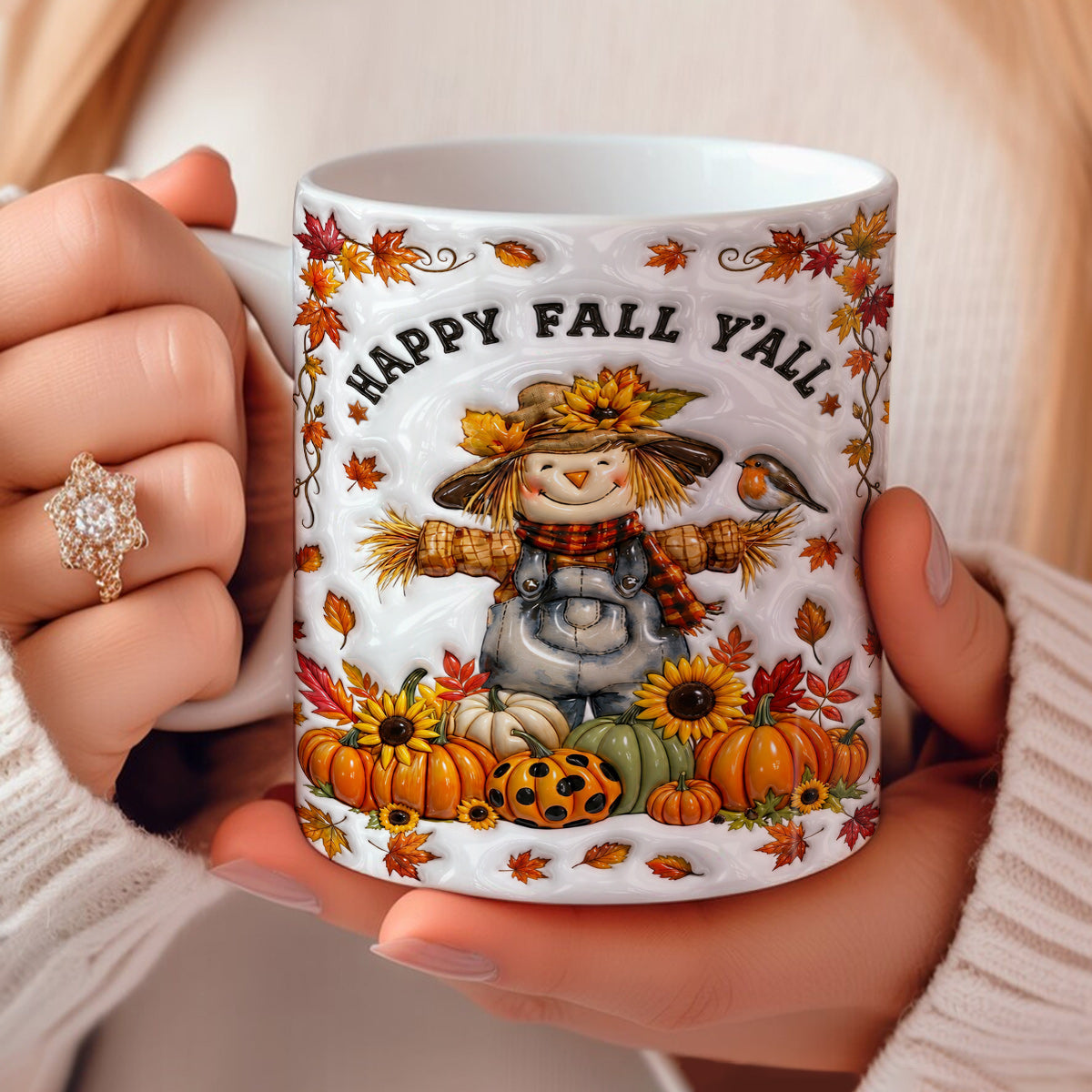 Fall Harvest Ceramic Mug Happy Fall Y’all