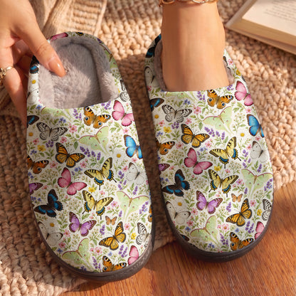 Butterfly Collection Fleece Lined Slippers