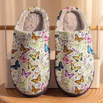 Butterfly Collection Fleece Lined Slippers