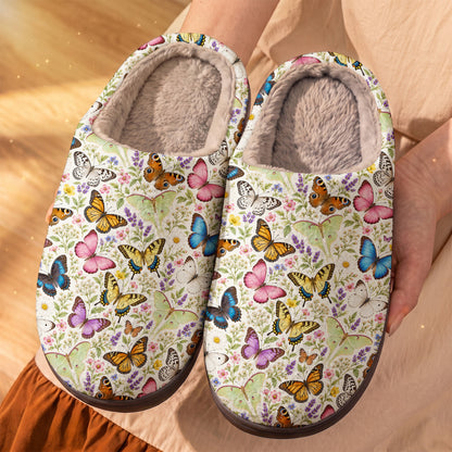 Butterfly Collection Fleece Lined Slippers