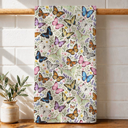 Butterfly Lovers Kitchen Towel Autumnal Wings
